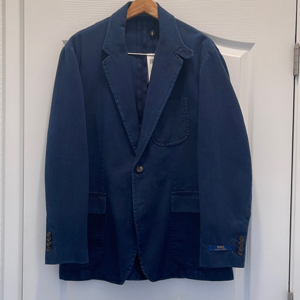 Polo Ralph Lauren - Indigo Blue Denim blazer - size L - NWT